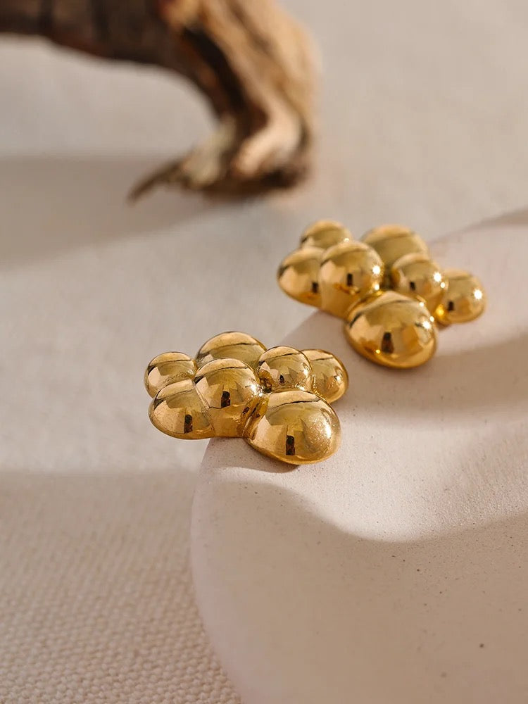 Luna Studs | 18K Gold Plated