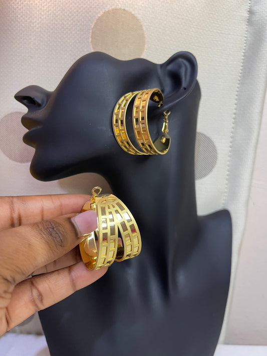 Gold Chunky Hoops