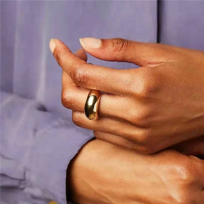 Taha Ring | 18K Gold Plated | Silver