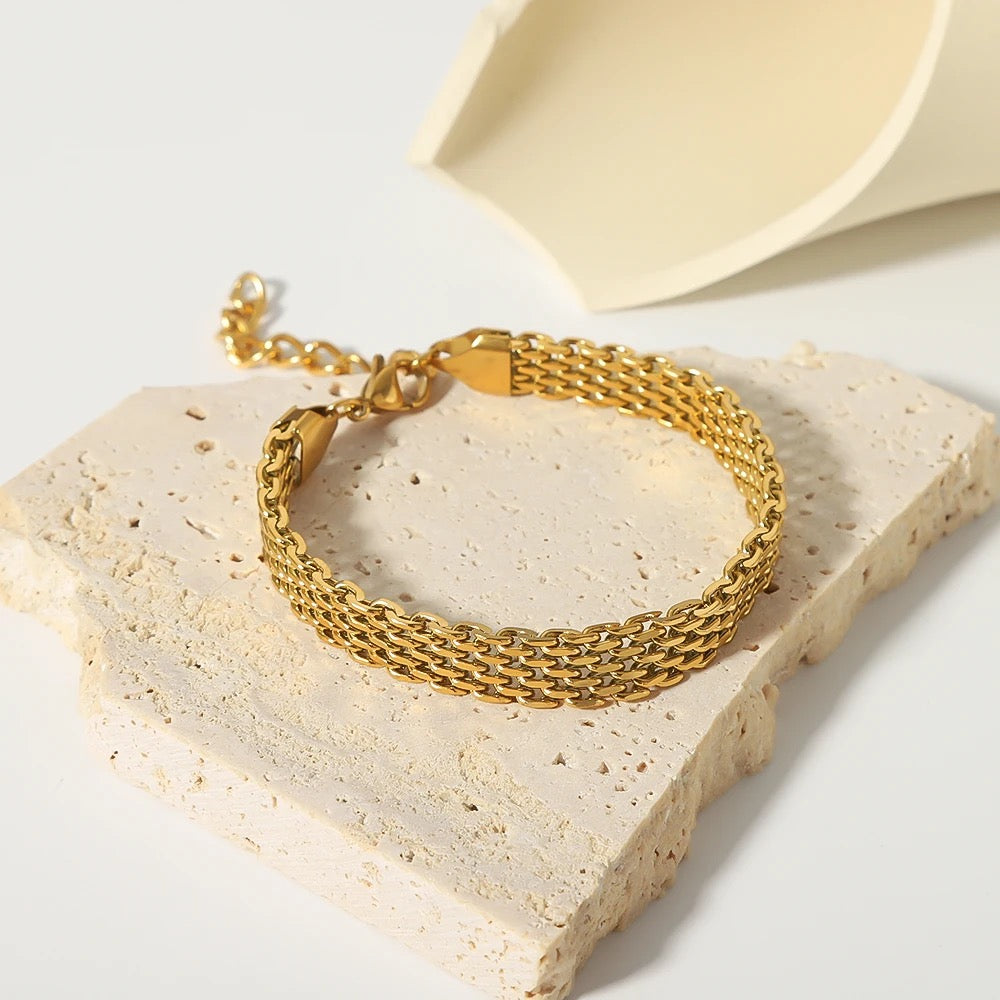 Mesh Bracelet | 18K Gold Plated