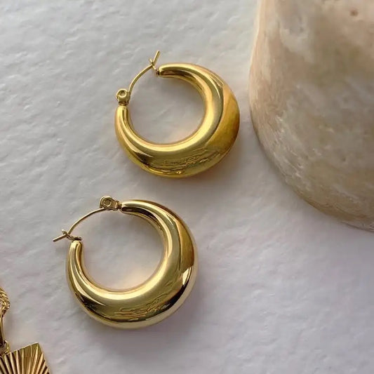 Meena Hoops | 18K Gold Plated