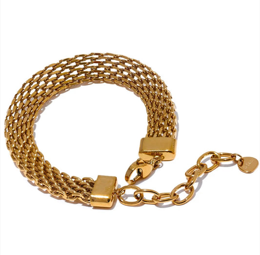 Mesh Bracelet | 18K Gold Plated