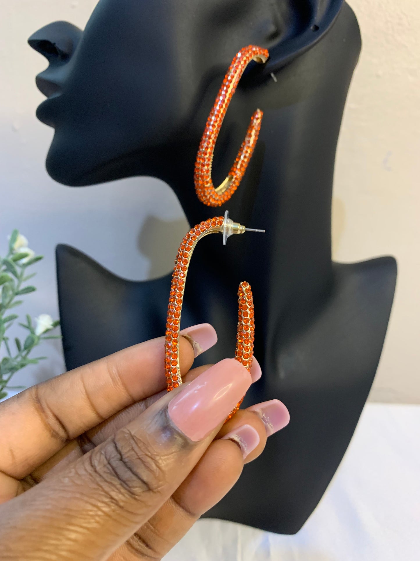 Orange Semi-Hoops