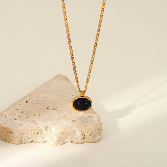 Black Onyx Necklace | Unisex