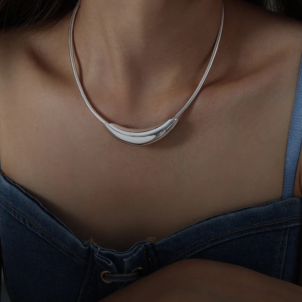 Nayla Choker Necklace | Silver