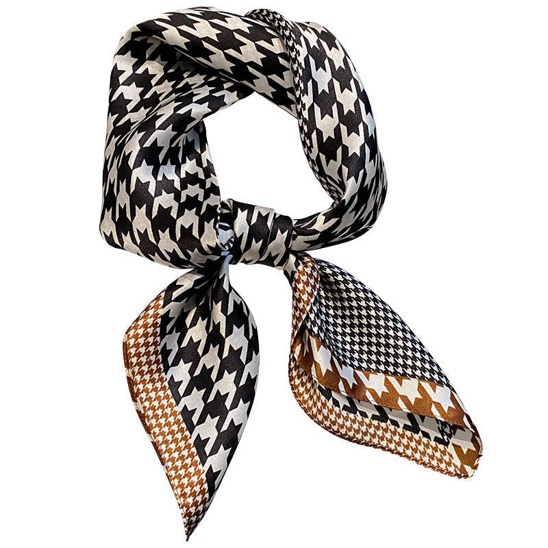 Black&White Silk Scarf