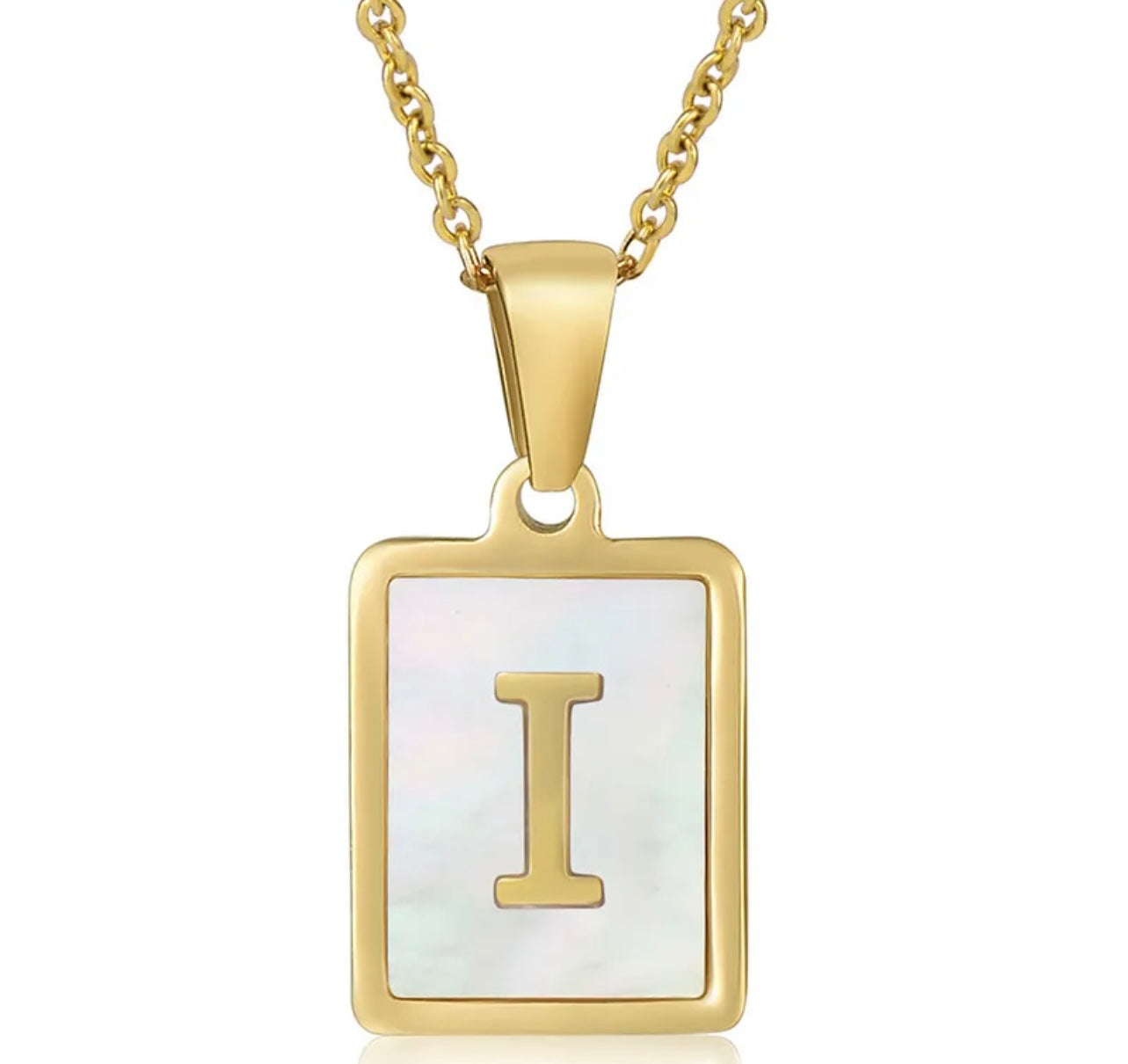 Pearl Initial Necklace