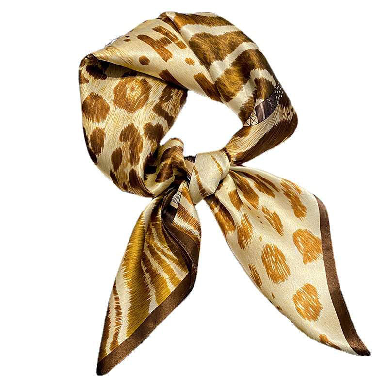 Animal Print Silk Scarf