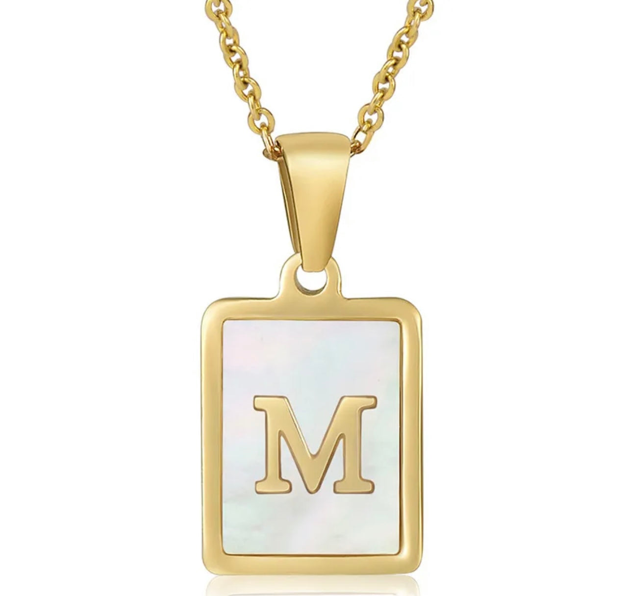 Pearl Initial Necklace