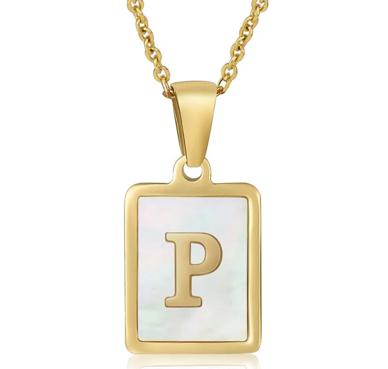 Pearl Initial Necklace