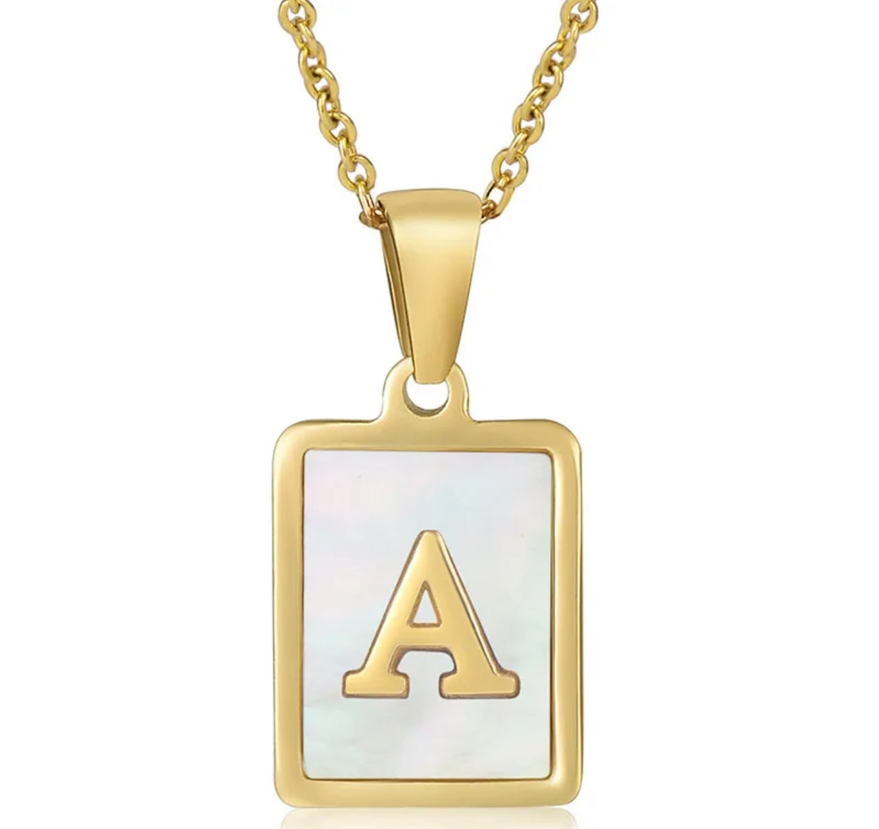 Pearl Initial Necklace